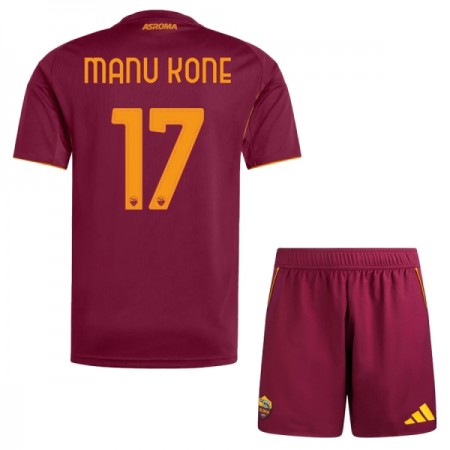 Dječji Nogometni Dres AS Roma Manu Kone 17 Domaći 2025-26